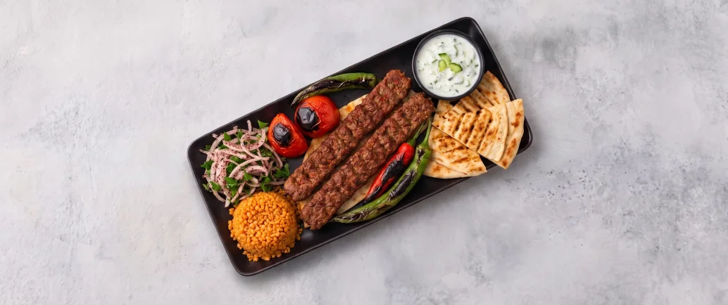 Pide or Adana kebab