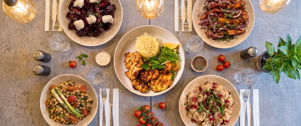 Lebanese and Turkish mezze